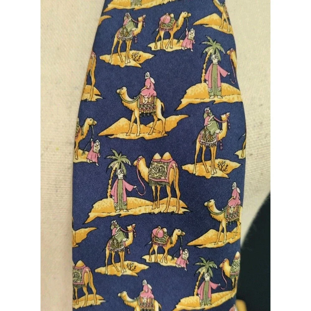 Vintage Alain Figaret Paris France Silk Tie  Handmade Rare & Luxurious Dessert